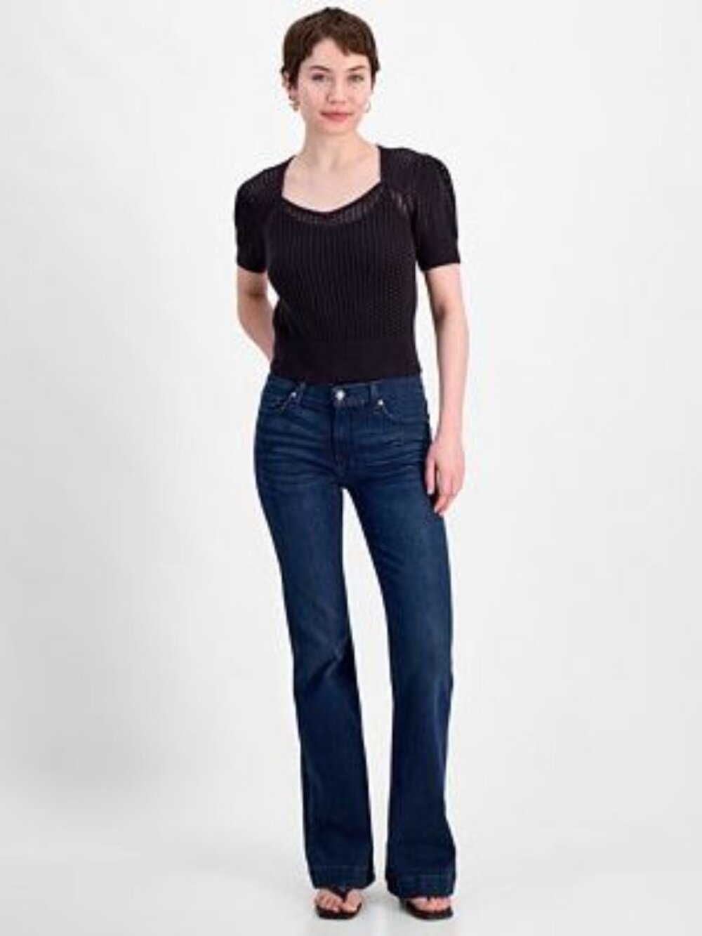 7 For All Mankind Dojo Flare, Lattice Waffle Pocket, USA, 29x34, NWT $178 MSRP